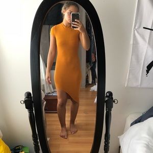 mustard yellow dress | MAKE AN OFFER |